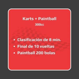 pack Karts y Paintball 2 sesiones
